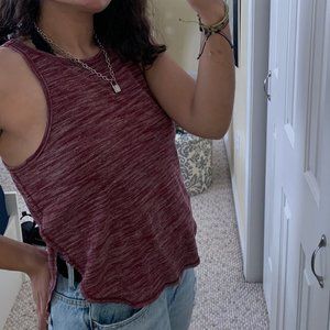 Burgundy tank top